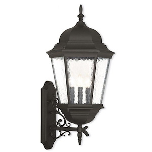 Hamilton - 3 Light Outdoor Wall Lantern in Traditional Style - 9.5 Inches wide by 18.5 Inches high - 476935