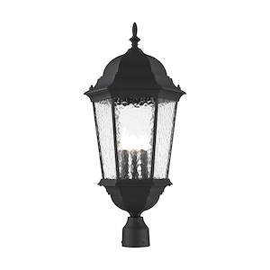 Hamilton - 3 Light Outdoor Post Top Lantern in Traditional Style - 12.5 Inches wide by 27 Inches high - 477006