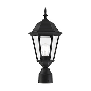 Hamilton - 1 Light Outdoor Post Top Lantern in Traditional Style - 8 Inches wide by 18 Inches high - 1012071