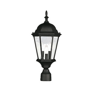 Hamilton - 3 Light Outdoor Wall Lantern in Traditional Style - 9.5 Inches wide by 23.5 Inches high - 415330