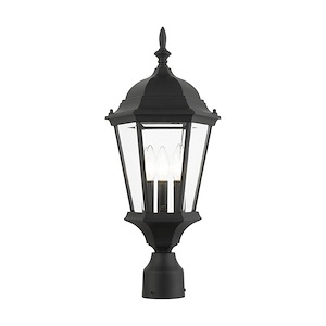 Hamilton - 3 Light Outdoor Post Top Lantern in Traditional Style - 9.5 Inches wide by 21 Inches high - 1012079