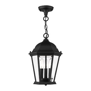 Hamilton - 3 Light Outdoor Pendant Lantern in Traditional Style - 9.5 Inches wide by 14 Inches high - 1012072