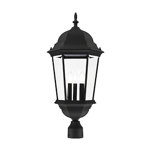 Hamilton - 3 Light Outdoor Post Top Lantern in Traditional Style - 12.5 Inches wide by 27.5 Inches high - 1012081