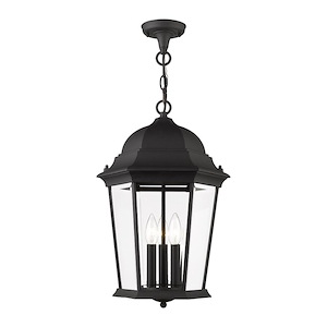Hamilton - 3 Light Outdoor Pendant Lantern in Traditional Style - 12.5 Inches wide by 20 Inches high - 1012078