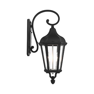 Morgan - 2 Light Outdoor Wall Lantern in Traditional Style - 9 Inches wide by 23.5 Inches high - 614644
