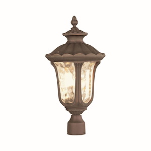 Oxford - 3 Light Outdoor Post Top Lantern in Traditional Style - 11 Inches wide by 22 Inches high - 1220148