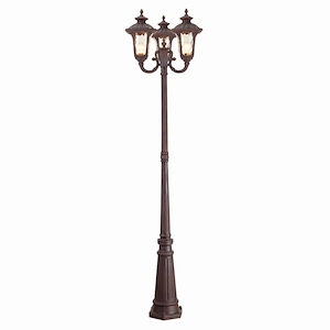Oxford - 3 Light Outdoor 3 Head Post in Traditional Style - 23 Inches wide by 87 Inches high - 1220022