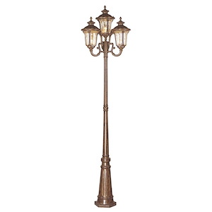 Oxford - 3 Light Outdoor Post Top Lantern in Traditional Style - 11 Inches wide by 22 Inches high - 190225