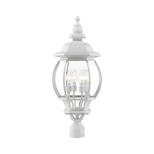 Frontenac - 4 Light Outdoor Post Top Lantern in Traditional Style - 11.5 Inches wide by 27.5 Inches high - 190319