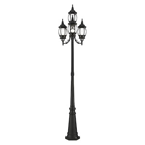 Frontec - 4 Light Outdoor Post Light in Style - 24 Inches wide by 93 Inches high - 1012063