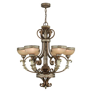Seville - 6 Light Chandelier in French Country Style - 30 Inches wide by 35 Inches high - 190493
