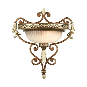 Seville - 1 Light Wall Sconce in French Country Style - 16 Inches wide by 18.5 Inches high - 190488