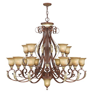 Villa Verona - 16 Light Chandelier in Mediterranean Style - 50 Inches wide by 46.75 Inches high - 190652