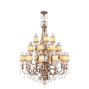 La Bella - 4 Light Bath Vanity in Glam Style - 34 Inches wide by 20 Inches high - 190610