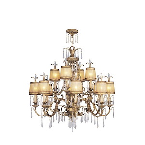 La Bella - 5 Light Chandelier in Glam Style - 28 Inches wide by 26.5 Inches high - 415564