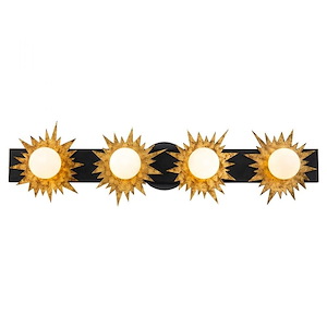 Soleil - 4 Light Bath Bar-8.5 Inches Tall and 32 Inches Wide - 1093593