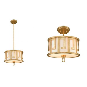 Lemuria - 2 Light Medium Pendant-7.5 Inches Tall and 15 Inches Wide - 903585