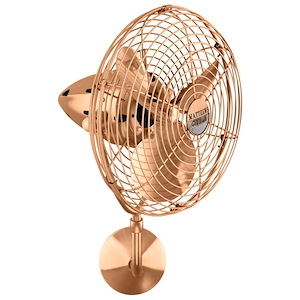 Bruna Parede - 3 Blade Wall Fan-21 Inch Tall and 13 Inch Wide - 1421300