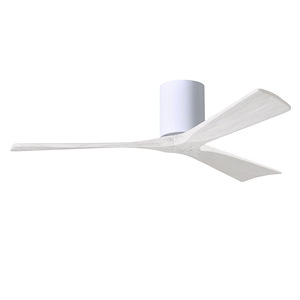 Irene-3H - 3 Blade Flush Ceiling Fan-10 Inch Tall and 52 Inch Wide - 1421303