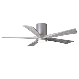 Irene-5HLK 5-Blade Flush Mount Ceiling Fan with Integrated LED in Rustic Style 52 Inches Wide - 431078