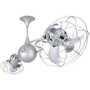 Italo Ventania 6-Blade Damp Rated Ceiling Fan In Contemporary and Transitional Style-14 Inches Tall and 60 Inches Wide - 1153233