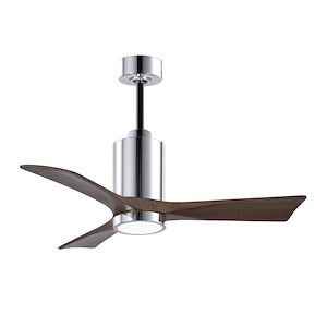 Patricia-3 - 3 Blade Ceiling Fan with Light Kit-14 Inch Tall and 42 Inch Wide - 543262