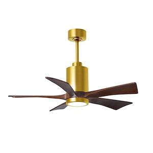 Patricia-5 - 5 Blade Ceiling Fan with Light Kit-14 Inch Tall and 42 Inch Wide - 543259