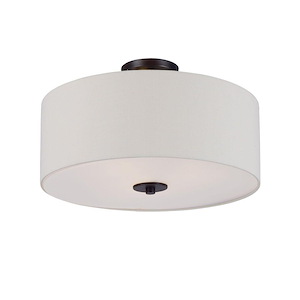 Bongo-Three Light Flush Mount-18 Inches wide by 11 inches high - 605022