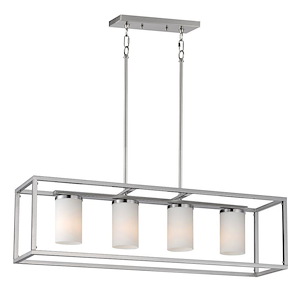 Lateral - 4 Light Linear Pendant-10 Inches Tall and 9.25 Inches Wide - 1326573