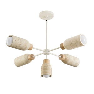 Pompeii - 5 Light Chandelier-12.25 Inch Tall and 36.5 Inch Wide - 1369733