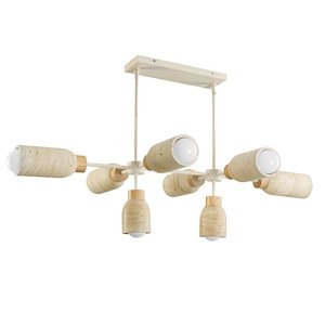 Pompeii - 8 Light Linear Pendant-12.25 Inch Tall and 30.75 Inch Wide - 1369734