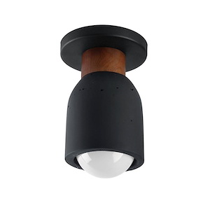 Pompeii - 1 Light Flush Mount-7.75 Inch Tall and 4.75 Inch Wide - 1369735