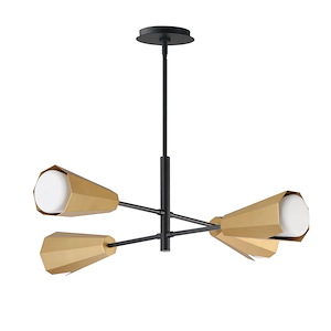 Rizzo - 4 Light Chandelier-10.25 Inch Tall and 33 Inch Wide - 1369740