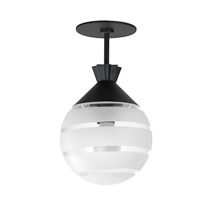 Copacabana - 1 Light Semi-Flush Mount-12.5 Inches Tall and 7.75 Inches Wide - 1284073