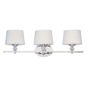 Rondo-3 Light Transitional Bath Vanity in Transitional style-26.25 Inches wide by 8.25 inches high - 396047