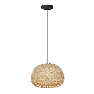 Tahiti - 1 Light Pendant-9.25 Inches Tall and 14 Inches Wide - 1311051