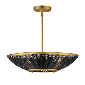 Rattan - 3 Light Pendant-5.25 Inches Tall and 20.25 Inches Wide - 1326590