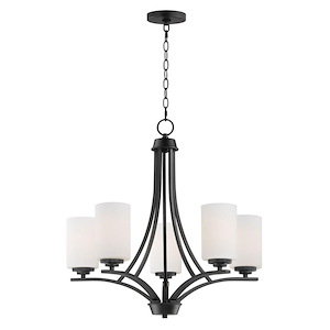 Deven - 5 Light Chandelier In Modern Style-23 Inches Tall and 24 Inches Wide - 1090284