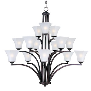 Aurora-Fifteen Light 3-Tier Chandelier in Contemporary style-45 Inches wide by 42 inches high - 116379