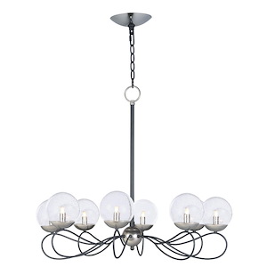 Reverb-Eight Light Xenon Pendant-31 Inches wide by 26 inches high - 1213582