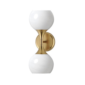 Neve - 2 Light Wall Sconce-15.5 Inch Tall and 6 Inch Wide - 1369777