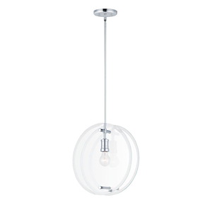 Looking Glass-1 Light Pendant-4 Inches wide by 15 inches high - 1213694