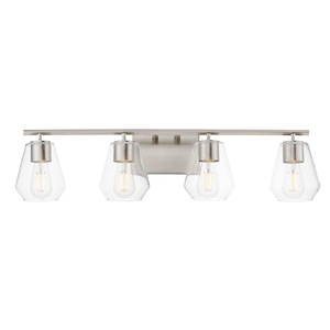 Geode - 4 Light Bath Vanity-7.75 Inch Tall and 31.25 Inch Wide - 1377234