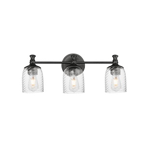 Swirl - 3 Light Bath Vanity-9 Inches Tall and 23 Inches Wide - 1342393