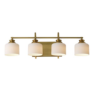 Bisque - 4 Light Bath Vanity-10 Inch Tall and 32 Inch Wide - 1369793