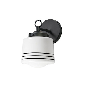 Eureka - 1 Light Wall Sconce-9.5 Inch Tall and 6 Inch Wide - 1369794