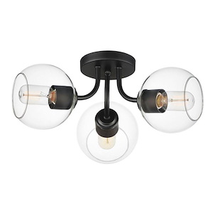 Knox - 3 Light Semi-Flush Mount-7.5 Inches Tall and 18 Inches Wide - 1311066