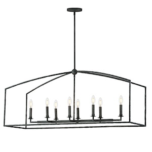 Martel - 8 Light Linear Chandelier-19 Inch Tall and 14.5 Inch Wide - 1377261