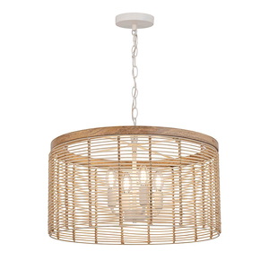 Vannerie - 4 Light Pendant-13.5 Inches Tall and 20 Inches Wide - 1342414