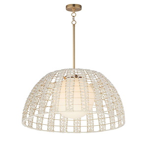 Macrame - 1 Light Pendant-13.75 Inches Tall and 29.5 Inches Wide - 1342424
